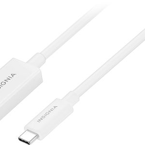 ( Lot of 10X ) INSIGNIA 6' USB-C to DisplayPort Cable - White - Model: NS-PCKCD6
