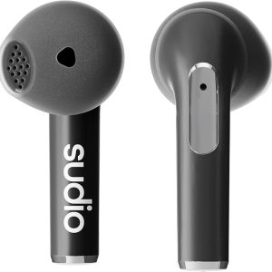 Sudio N2 True Wireless Bluetooth Open-Ear Earbuds - Multipoint Connection, Built-in Microphone for Calls, 30h Battery Time with Charging Case, IPX4 Water Resistant, USB-C & Wireless Charging